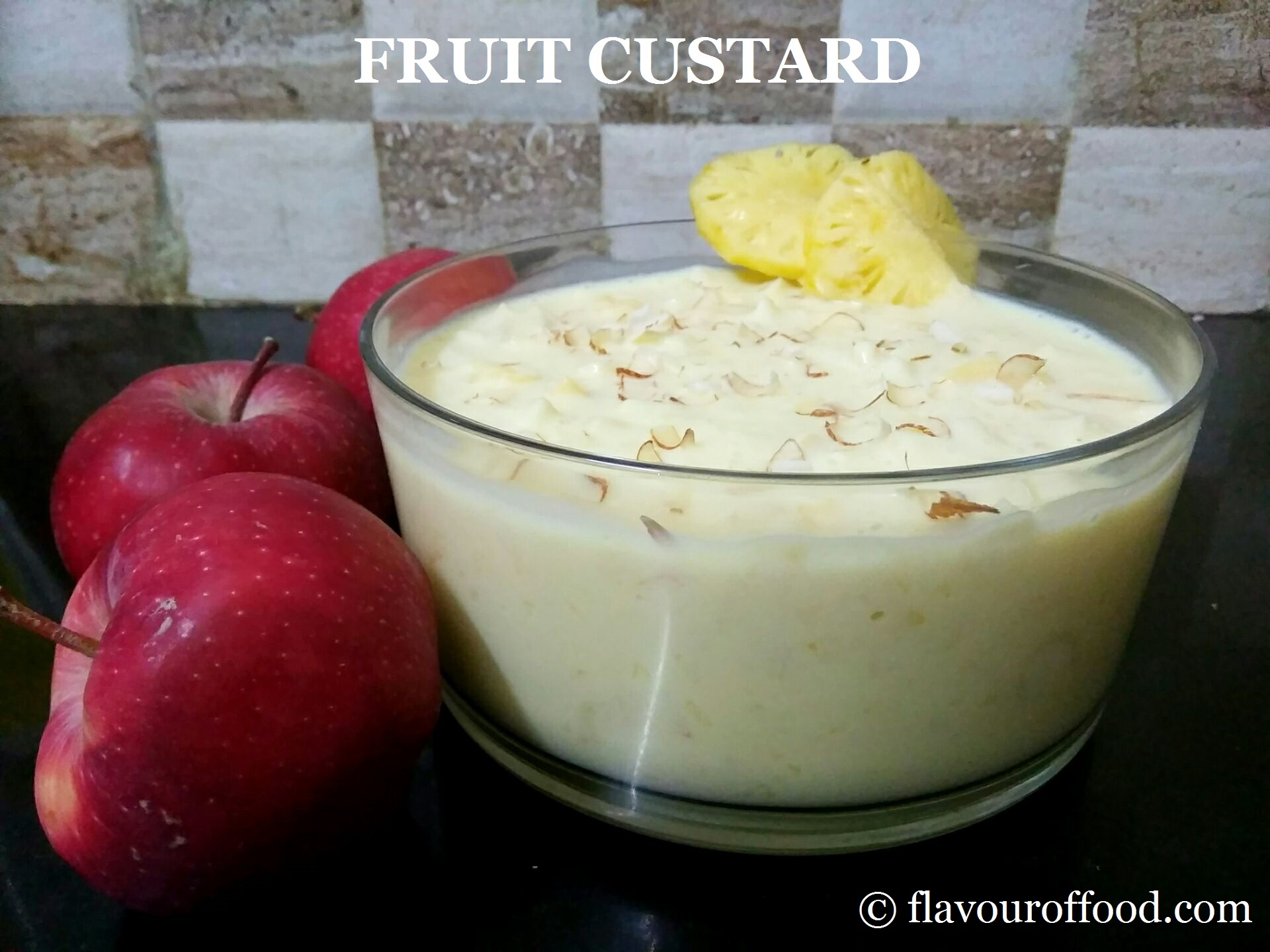 Fruit Custard Recipe | How to make fruit custard