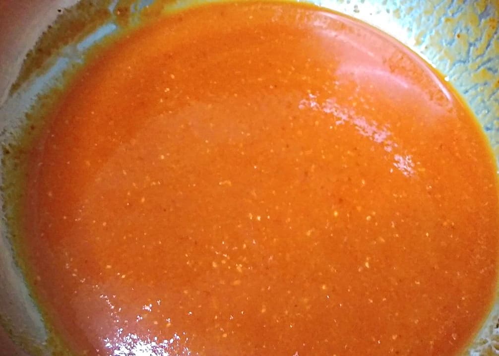 preparation for Schezwan Sauce Recipe 