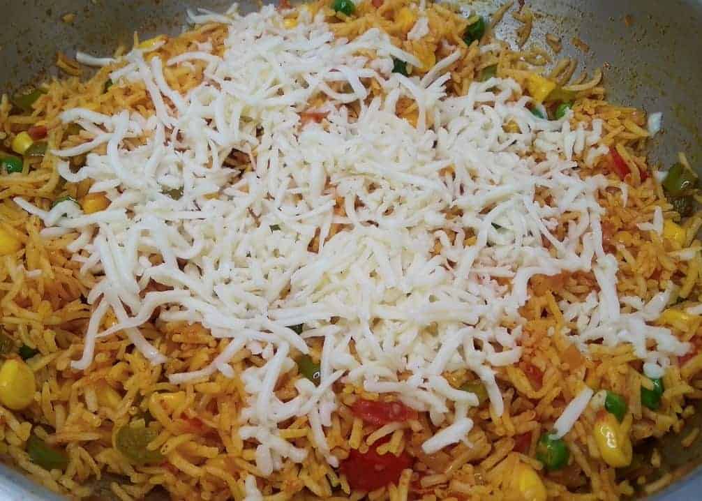 add ½ cup grated cheese
