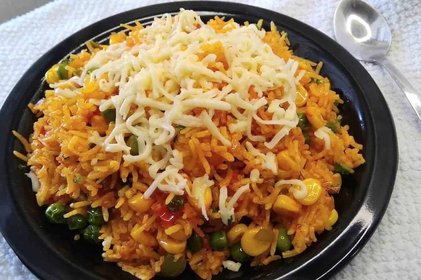 Cheese Pulao Recipe | Cheese Rice | Vegetable Cheese Rice