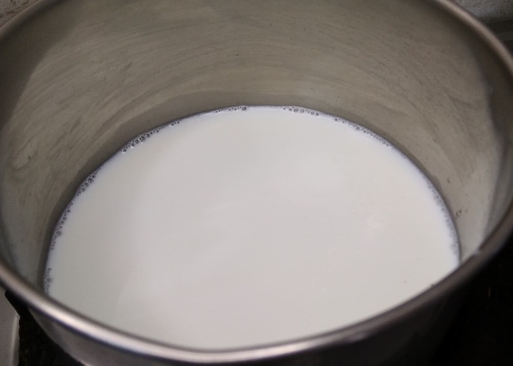 Boil the milk