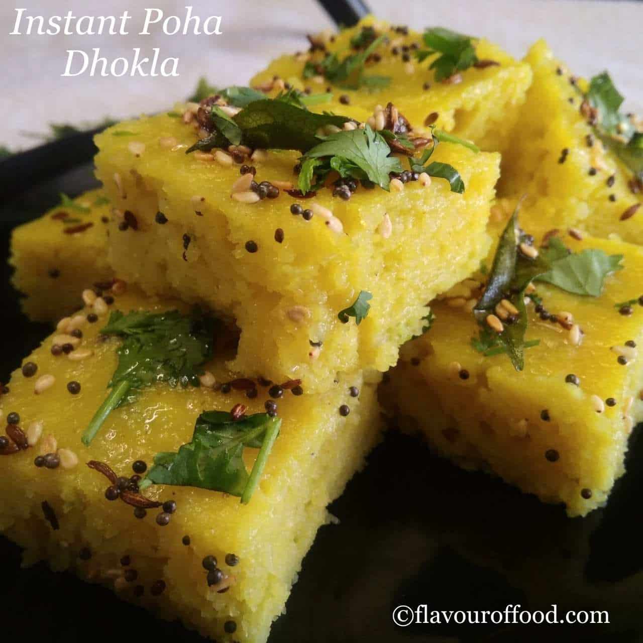 Poha Dhokla Recipe