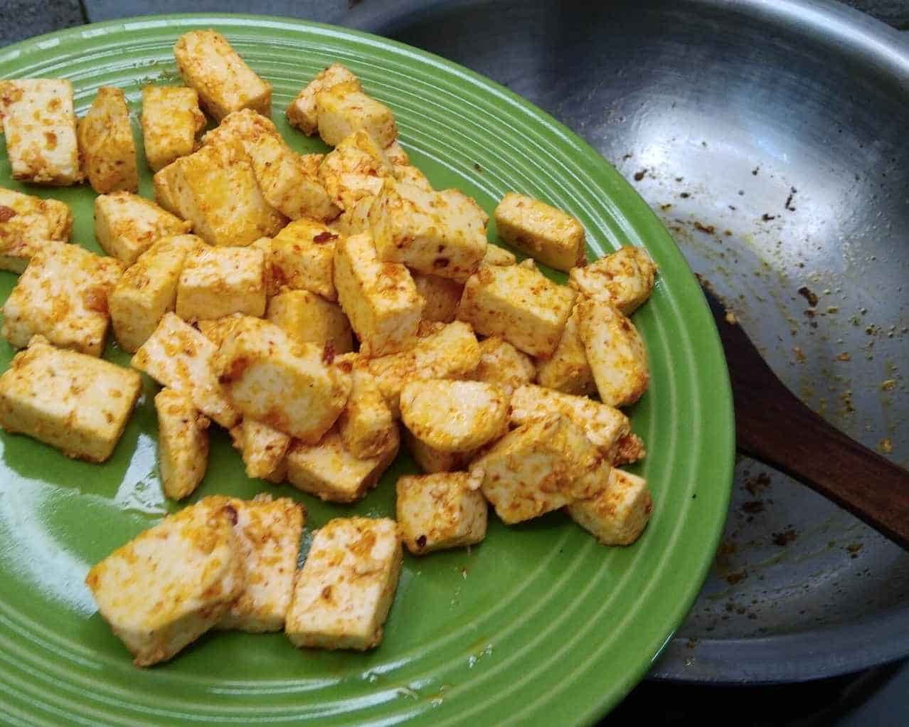 How to fry Paneer