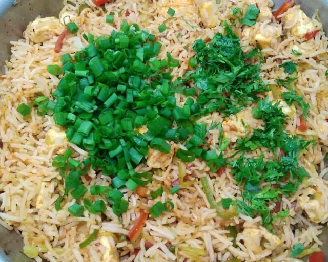 Paneer Fried Rice Recipe | Veg Paneer Fried Rice | How to make Paneer ...