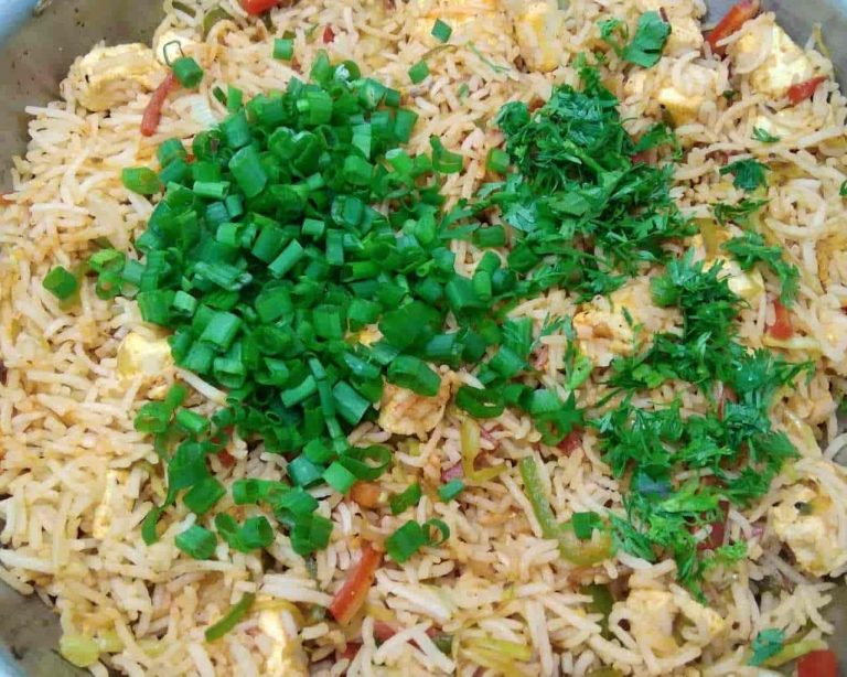 Paneer Fried Rice Recipe | Veg Paneer Fried Rice | How to make Paneer ...