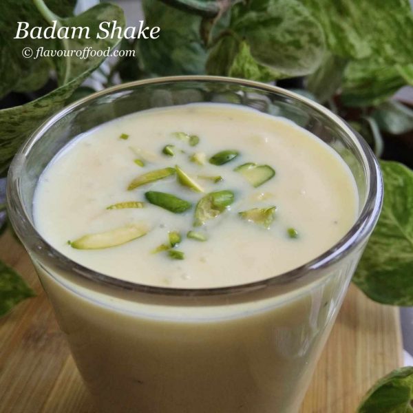Badam Shake Recipe | Badam Milkshake Recipe | Almond Milkshake | How to make badam Shake