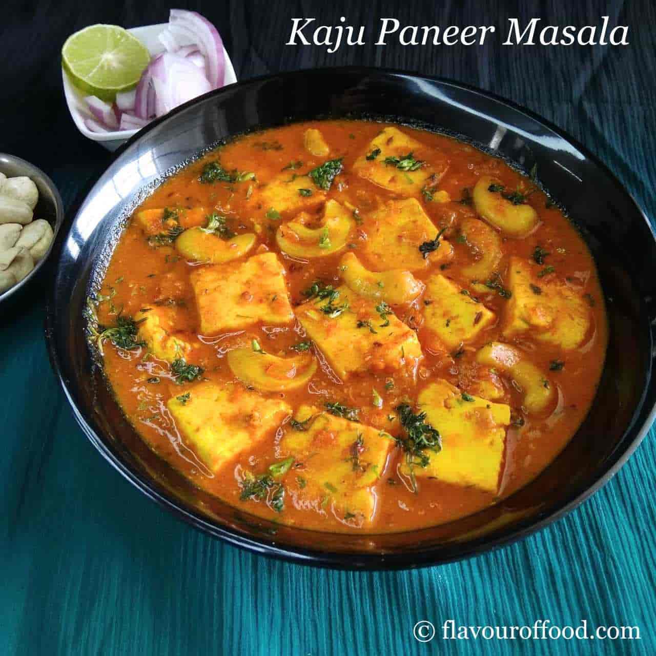 Kaju Paneer Masala Recipe | Kaju Paneer Curry Recipe | Paneer Cashew Curry