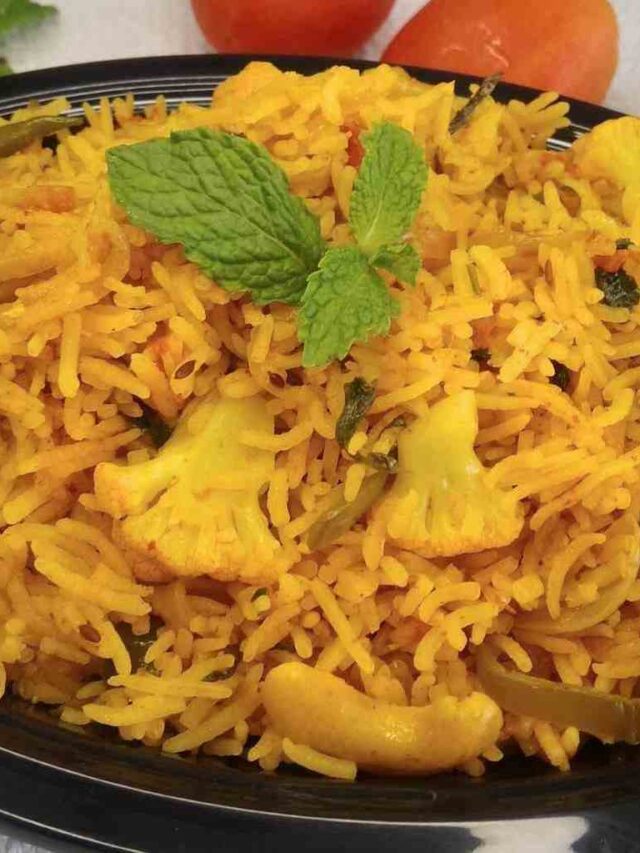 Tomato Rice Recipe | Tomato Pulao Recipe