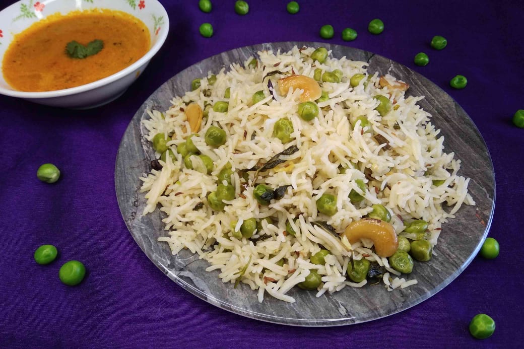 Matar Pulao Recipe | Peas Pulao Recipe