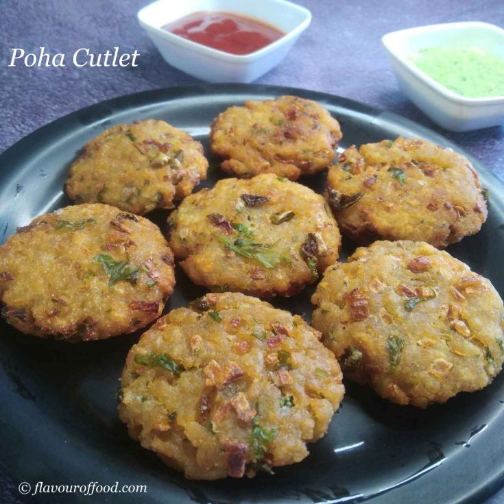 Poha Cutlet Recipe | Vegetable Poha Cutlets