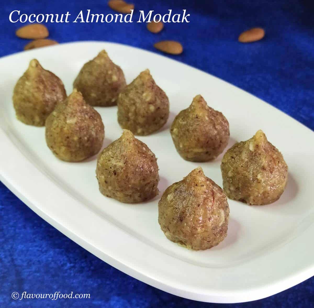 Coconut Almond Modak | Instant Modak | Modak Recipe