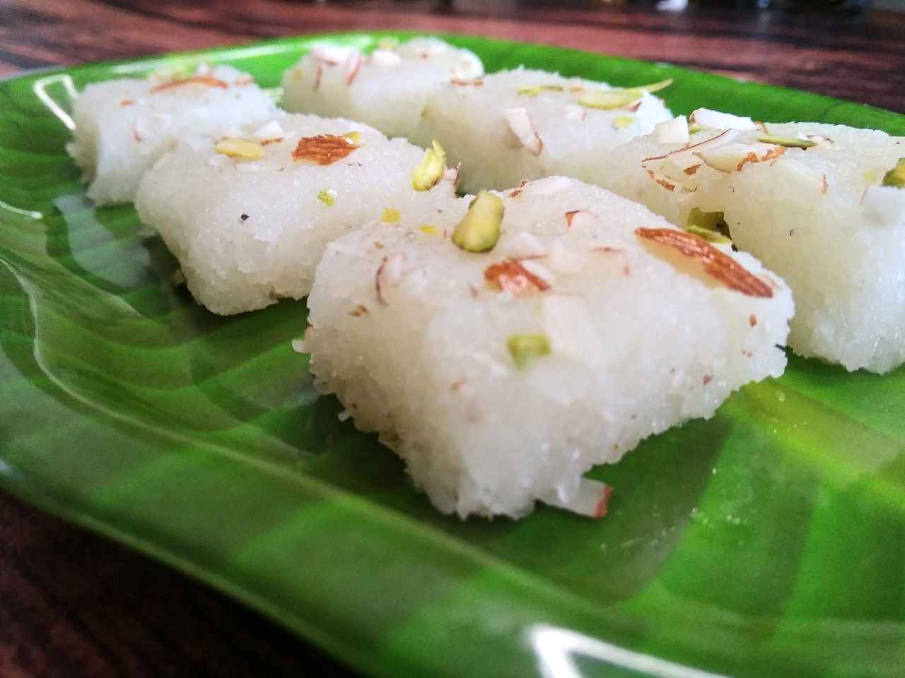 Coconut Burfi Recipe